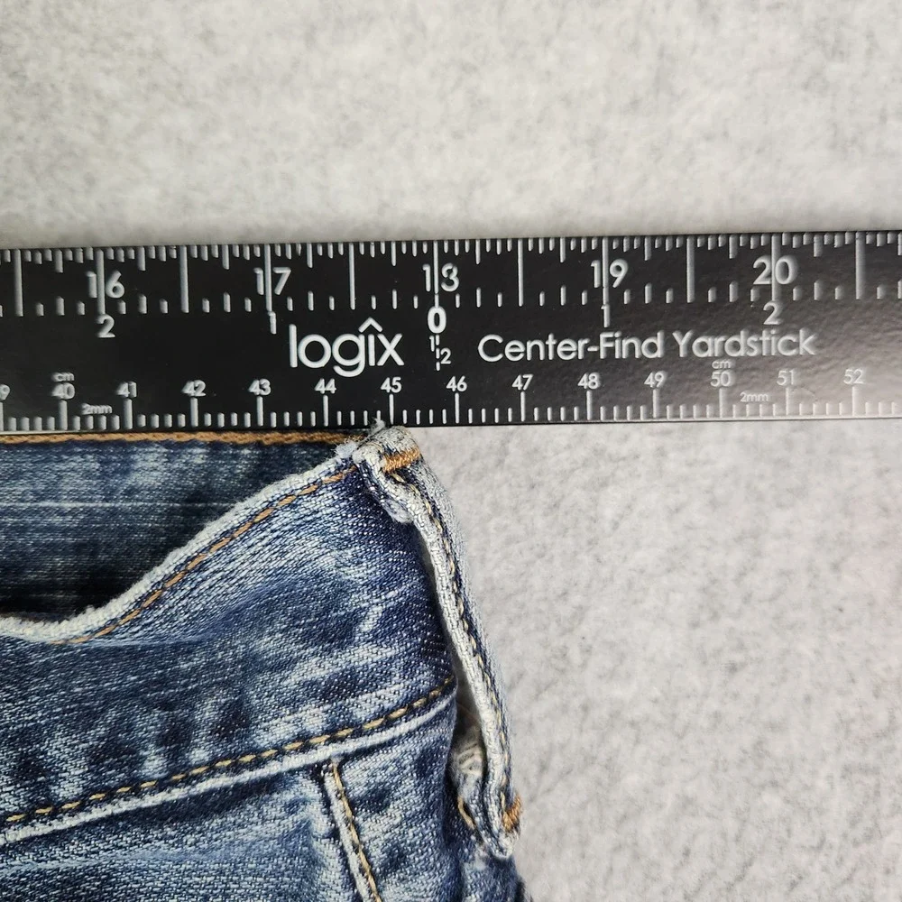 Levi's 569 Jeans Mens 36x32 Blue Denim Medium Wash Casual Loose Fit Straight Leg